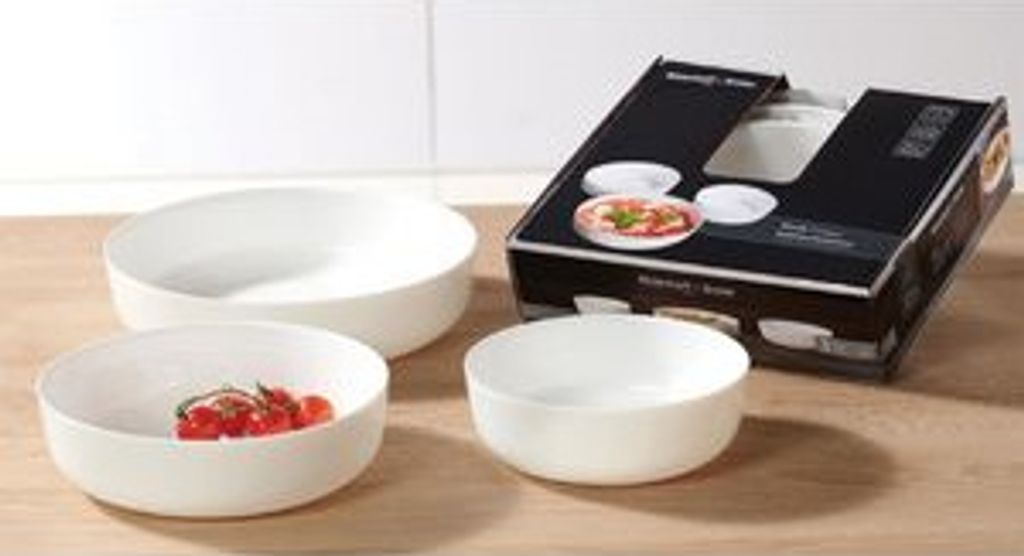 Ritzenhoff & Breker Schalen-Set "FRESH" 3-teilig aus Glas weiß