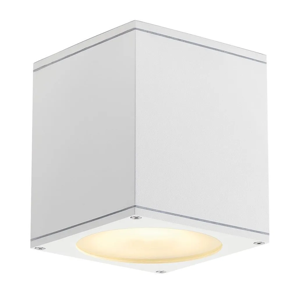 Luminaire Extérieur Plafond Big Theo Blanc GU10 75W LED SLV 229551 Alu