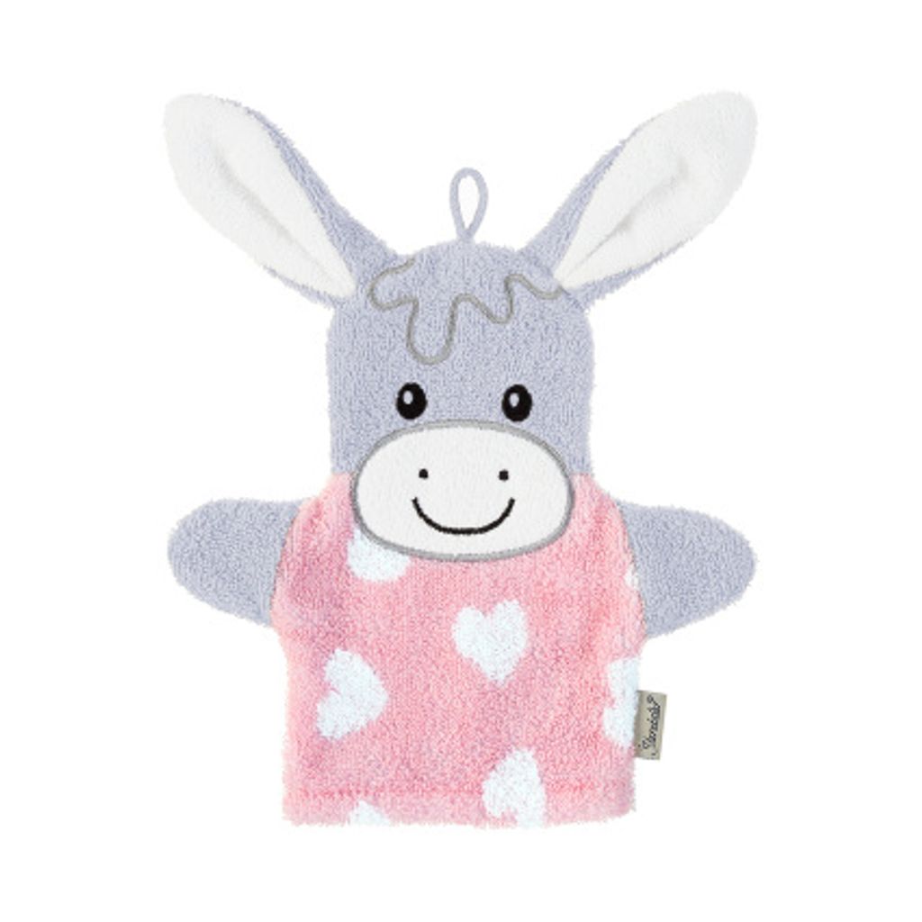 Sterntaler Spiel-Waschhandschuh Emmi Girl 7221838 - Waschlappen Esel 28x24cm