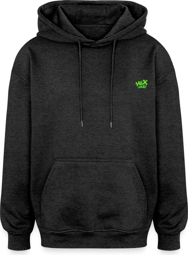 Spreadshirt Bibi Blocksberg Hex Hex Grün Stick Uni Oversize Hoodie, M, Anthrazit