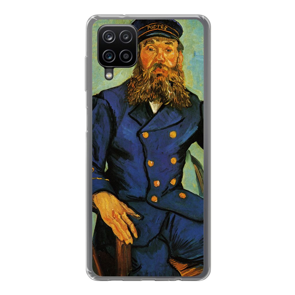 MuchoWow Handyhülle Schutzhülle Hülle für Samsung Galaxy A12 Porträt von Joseph Roulin - Vincent van Gogh Silikon Softcase Handy Hülle - Bild