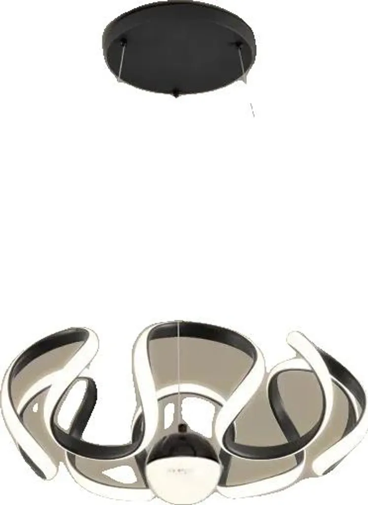Suspension Luminaire LED Noire 1 Boule Design Moderne et Intensité Variable