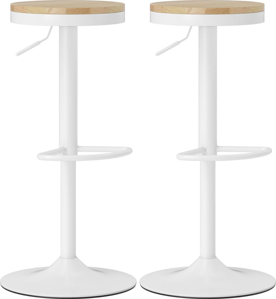 Barhocker 2er Set, Höhenverstellbar 360° Drehbar Barstuhl Produktbild 
