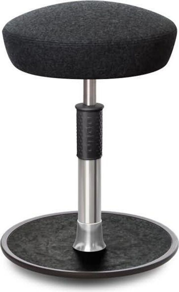 Sitz- Stehhocker Free Regular Hutsitz kvadrat Divina Anthrazit chr. /schw..