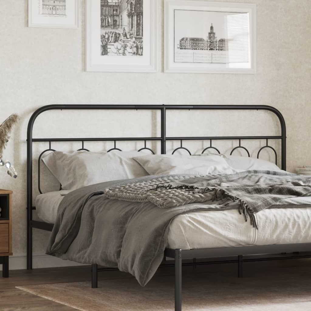 Design Kopfteil Metall Schwarz 183 cm, Kopfteile 2024 Neu