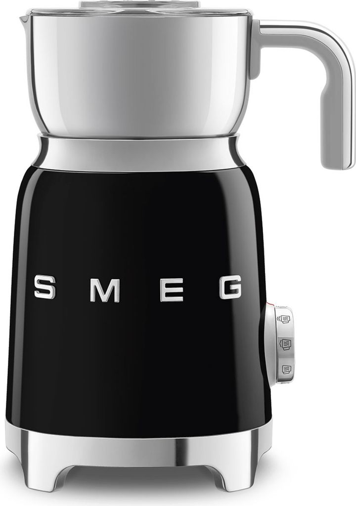 SMEG MFF11BLEU Milchaufschäumer 50's Retro Style, Schwarz