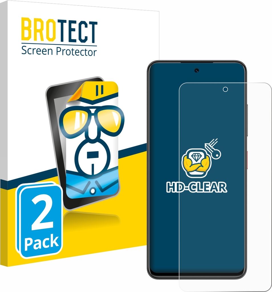 2x Für Nubia Focus 5G Schutzfolie BROTECT Displayschutz Display Schutz Folie Klar Transparent
