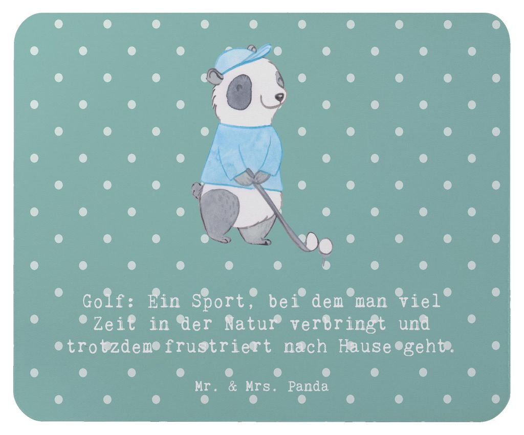 Mr. & Mrs. Panda Mauspad Golf Erlebnis - Meeresbrise - Geschenk, Teamsport, gummi, Mouse Pad, Sport, Atmosphäre, Leidenschaft, Humor, computer mou...
