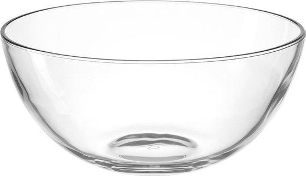 Gläserne Salatschale - 13,6 cm Höhe - Ideal für Salate und Desserts