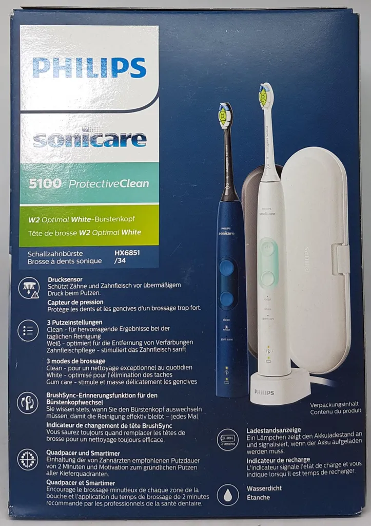Philips Sonicare 5100 ProtectiveClean Capteur de Pression et 3 Modes Soin - 6
