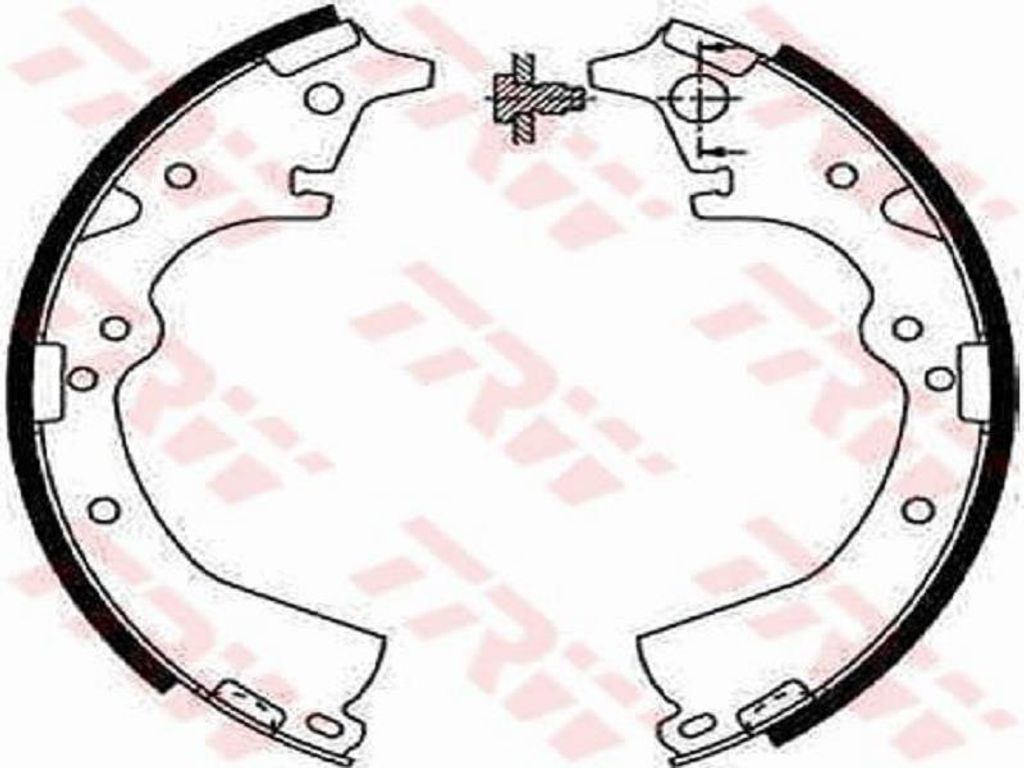 Trw Bremsbackensatz Hinterachse GS8184