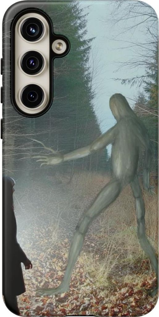 Geheimnisvolle Begegnung im dunklen Wald – Hülle Kompatibel mit Samsung Galaxy S24 Plus