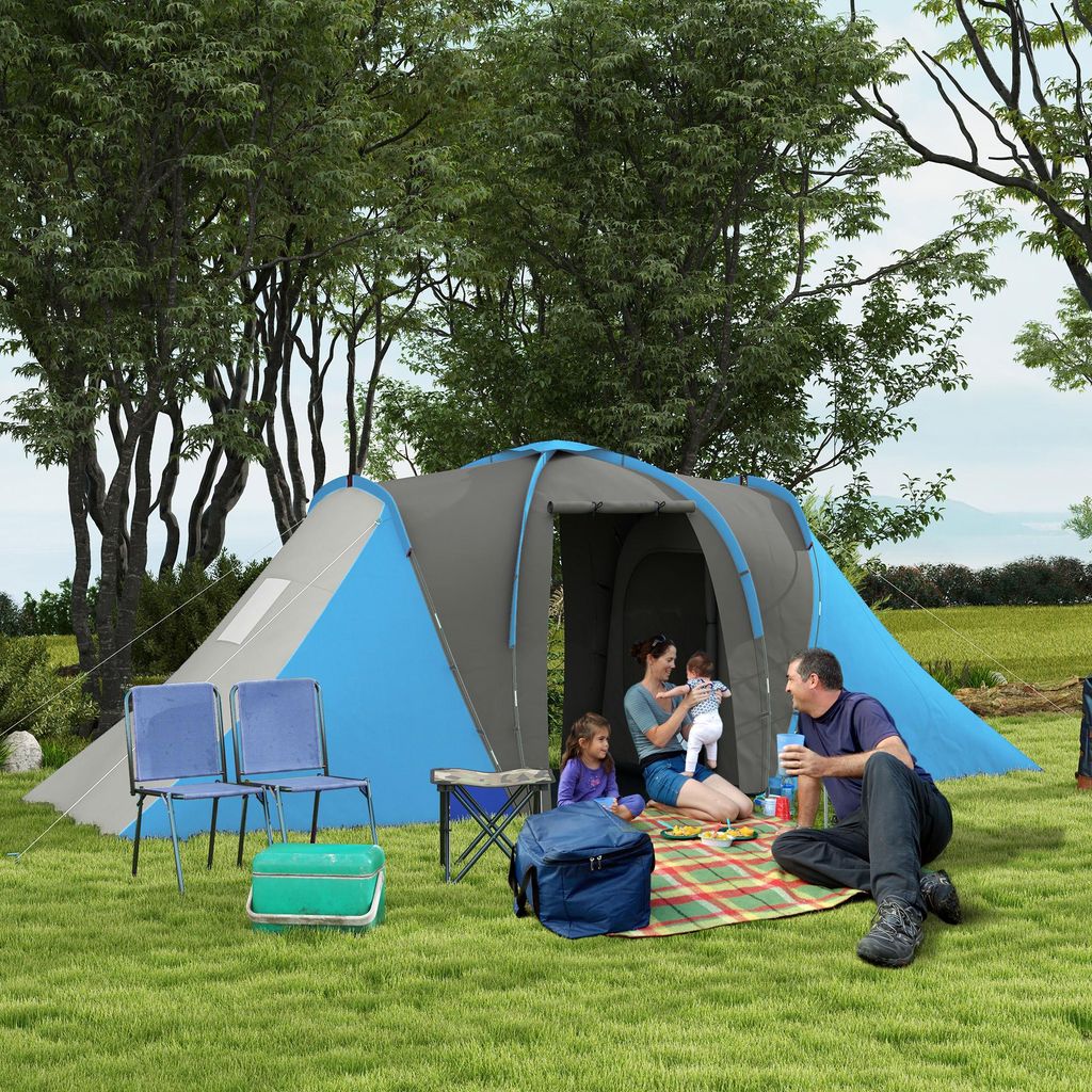 SUGIFT Tunnelzelt 4-6 Personen, Campingzelt wasserdicht, Produktbild 