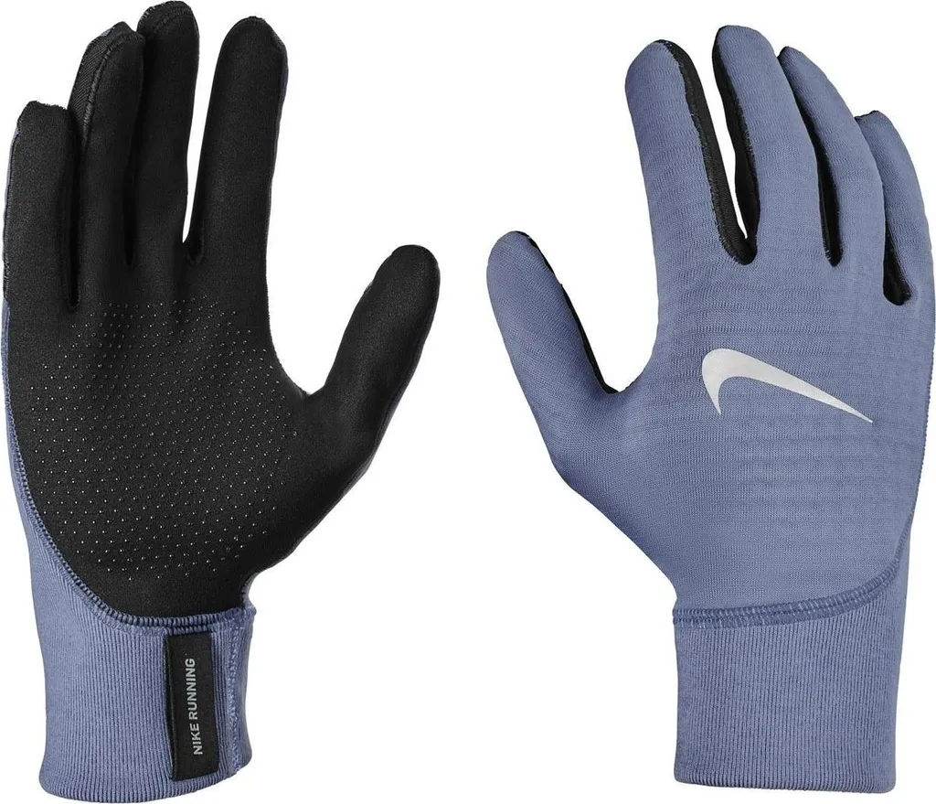 Gants running homme contre le froid Nike Therma-Fit tactiles bleu S