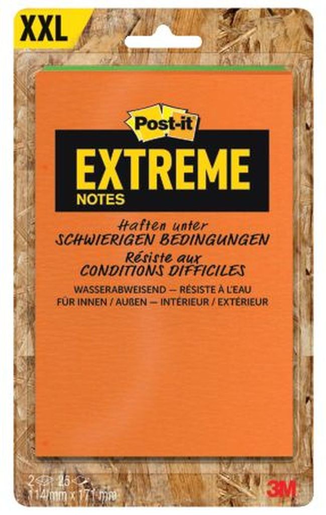 Post-it note adesive Extreme Notes 114 x 171 mm colore Immagine del prodotto 