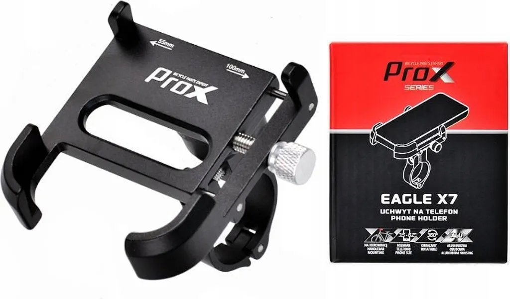 Support de Téléphone Prox Eagle X7 en Aluminium Robuste pour Vélo VTT