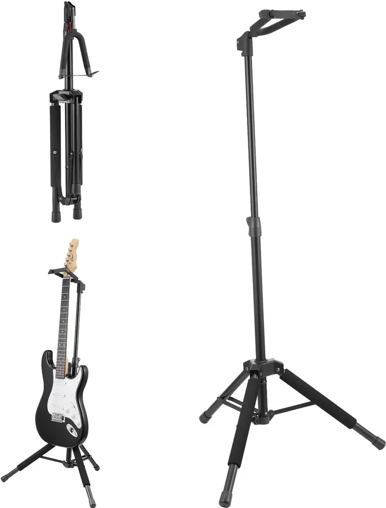 Support guitare pour studio et scène réglable 600x450x1185mm Stable