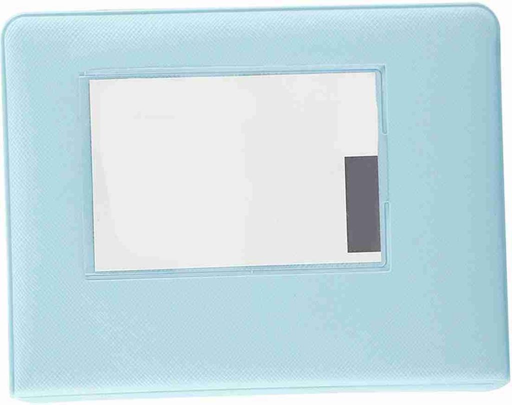 64 Taschen 3 Zoll Mini-Fotoalbum für 7s/8/25/50s/90 Bilderhülle Blau