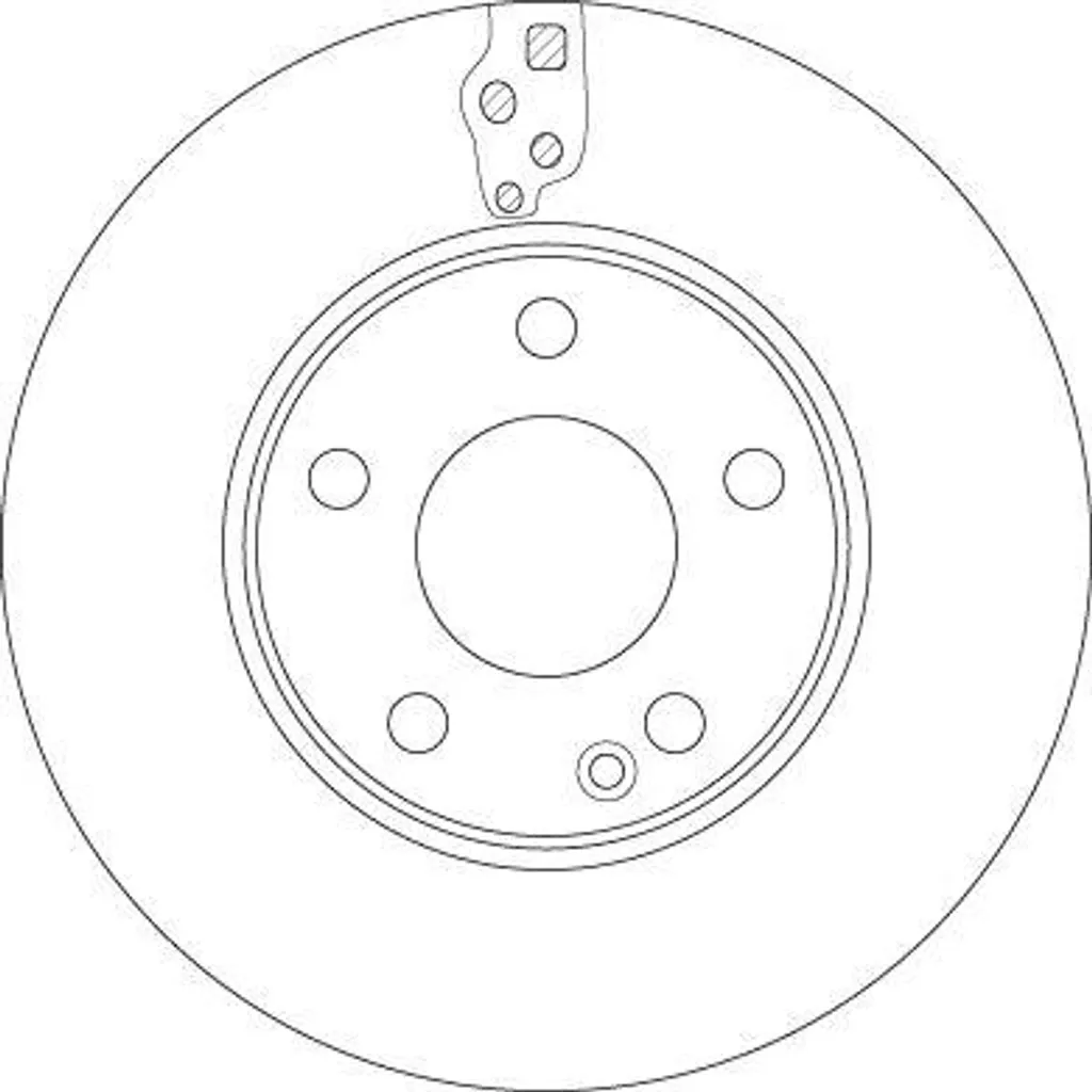 Évitez les vibrations : Disque de frein TRW DF6548 pour Mercedes OE
