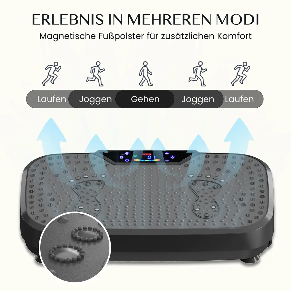 Plateforme vibrante support 200 kg et écran LED avec télécommande incluse - 5