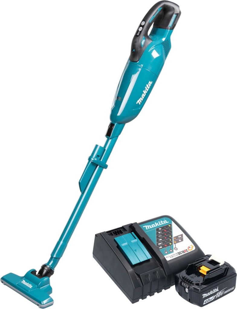 Makita DCL 284 FRM Akku Staubsauger 18 V 0,73 l Brushless + 1x Akku 4,0 Ah + Ladegerät