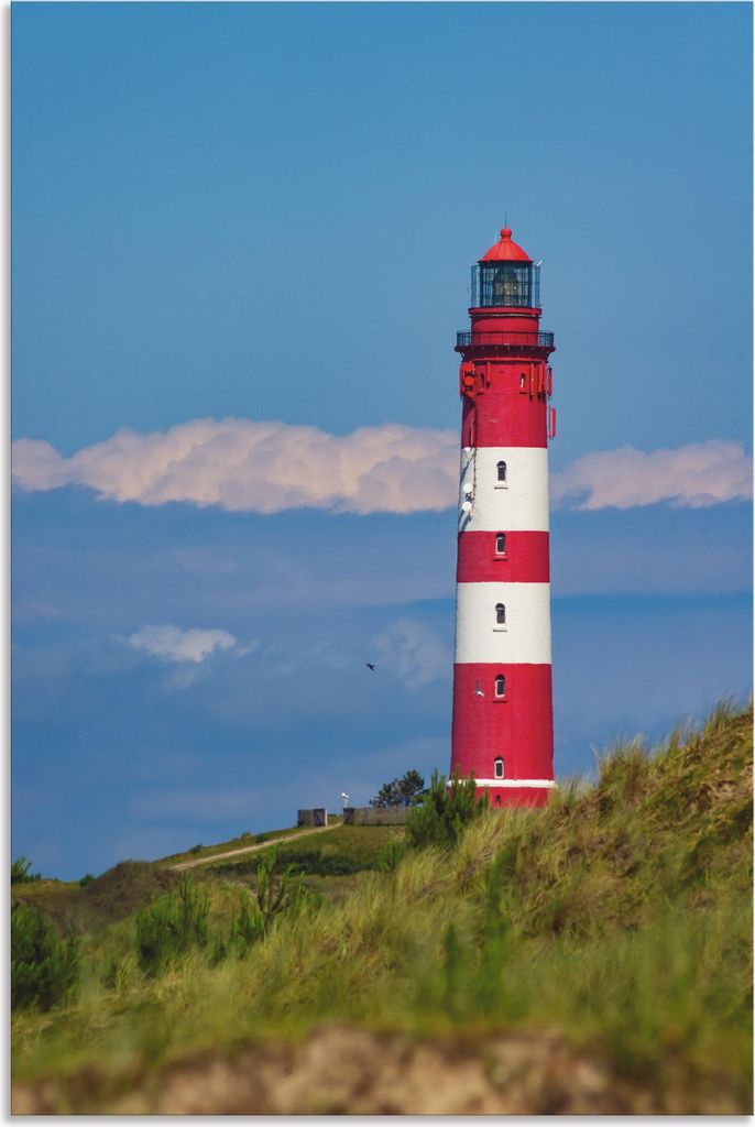 ARTland Wandbild Alu für Innen & Outdoor Leuchtturm von Amrum Größe: 40x60 cm