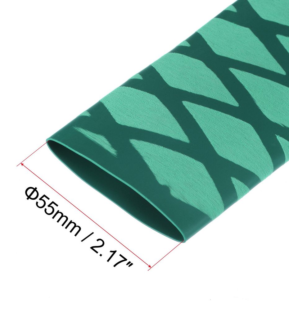 0.5m Lange Schrumpfschlauch 35mm Durchmesser 55mm Flachbreite, Schrumpfverh?ltnis 2:1 Rutschfeste Schrumpfschl?uche mit Maschenmuster Schrumpfschla...