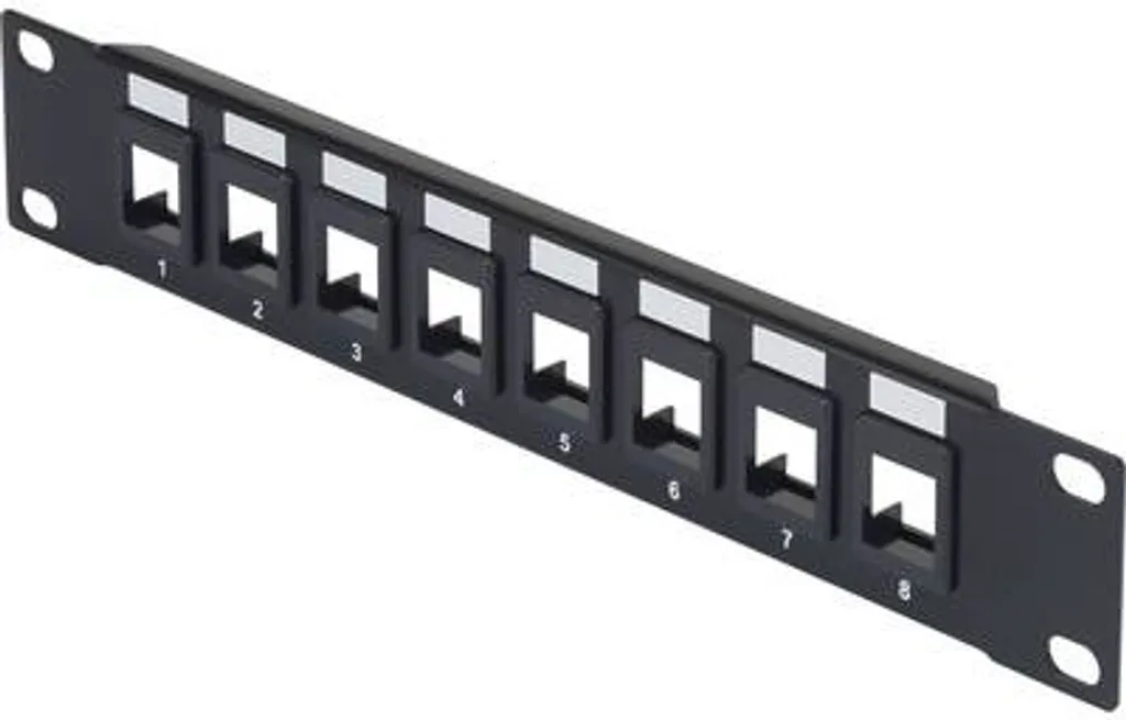 Renkforce RF-3521390 Façade d'Armoire Réseau 10 Pouces Noir Métal