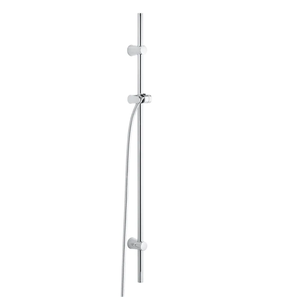 Grande barre murale de douche flexible Kludi A-QA en chrome brillant 110 cm