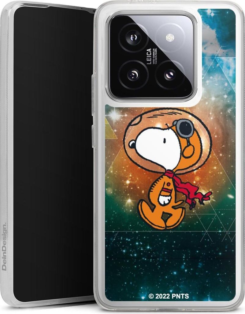 DeinDesign Handyhülle für Xiaomi 14T Pro Silikon Hülle Case Smartphone Schutzhülle Astronaut Offizielles Lizenzprodukt Snoopy