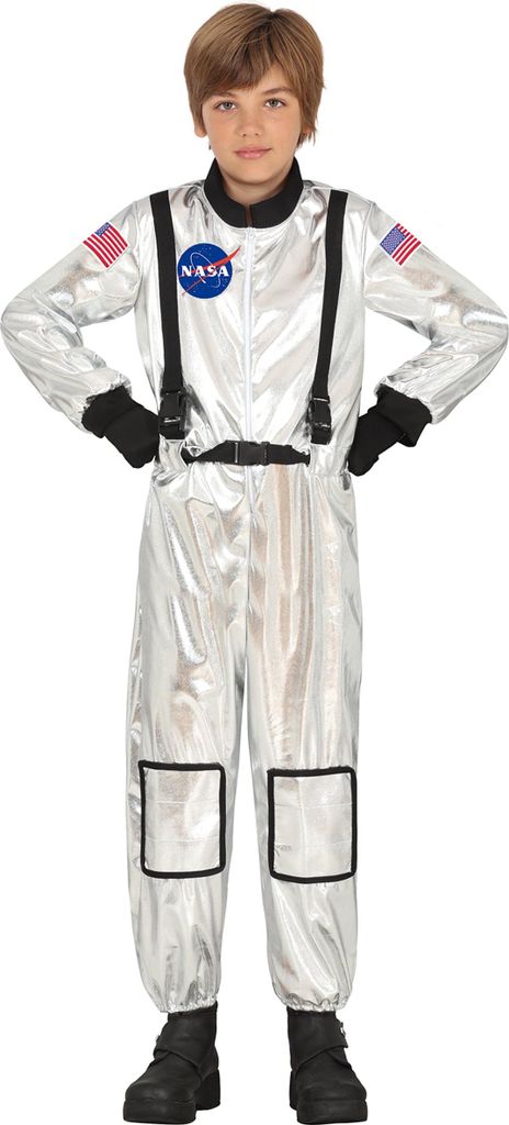 Astronaut Nasa Silber Kinder Kostüm 5-6 jaar