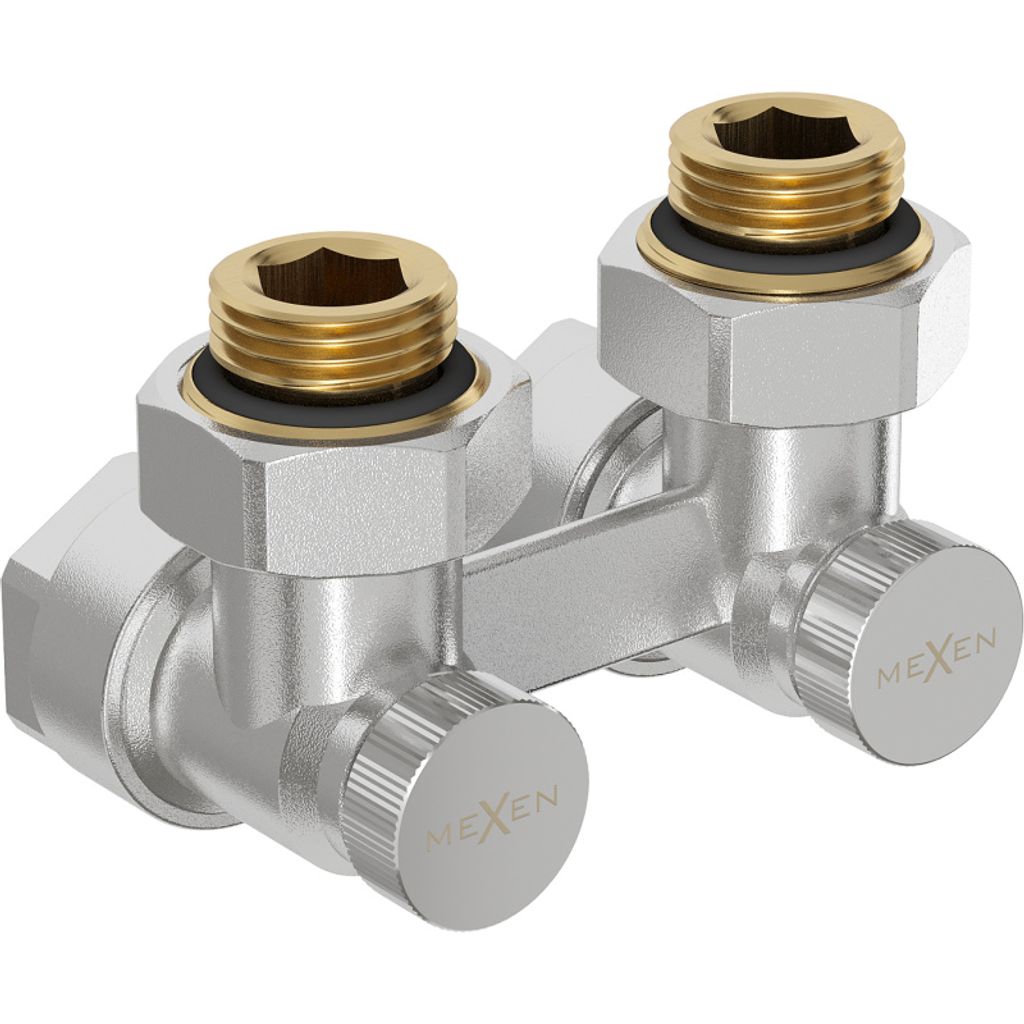 Mexen dvojrúrkový radiátorový ventil DN50, uholník 1/2 "x16 Obrázok produktu 