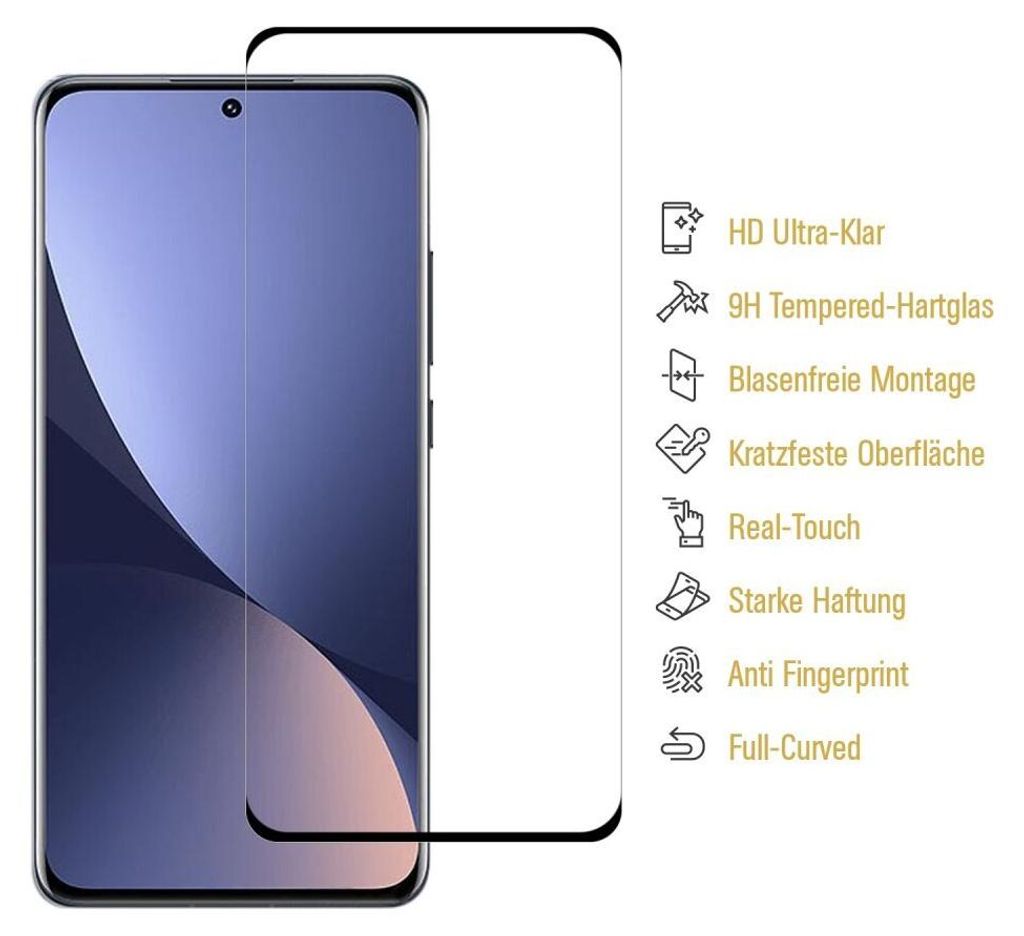 2x 9H Hartglas Für Xiaomi 12 Lite Displayfolie Schutzglas