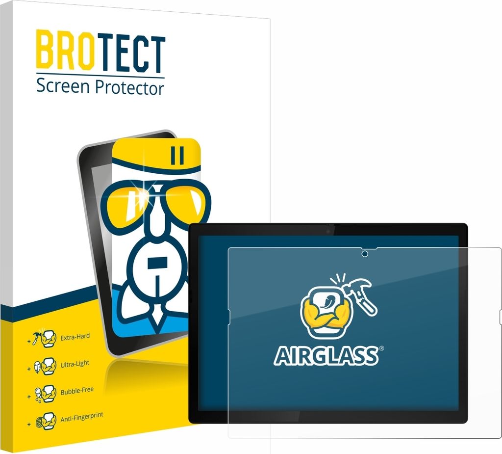 BROTECT Schutzglas für Lenovo ThinkPad X12 Detachable Gen 1 Schutzfolie Panzer Folie Glas Display Schutz klar