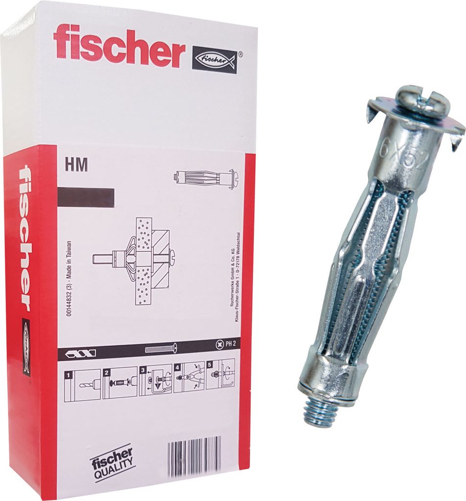 Fischer Tampons métalliques pour matériaux creux HM 5x37 S Image du produit 