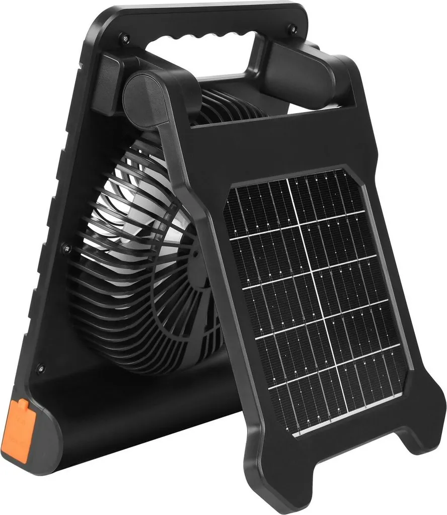 Ventilateur solaire autonome : fini la chaleur en camping et bureau