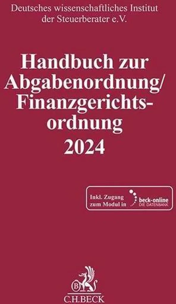 Manuel de procédure fiscale allemande AO FGO 2024 livre