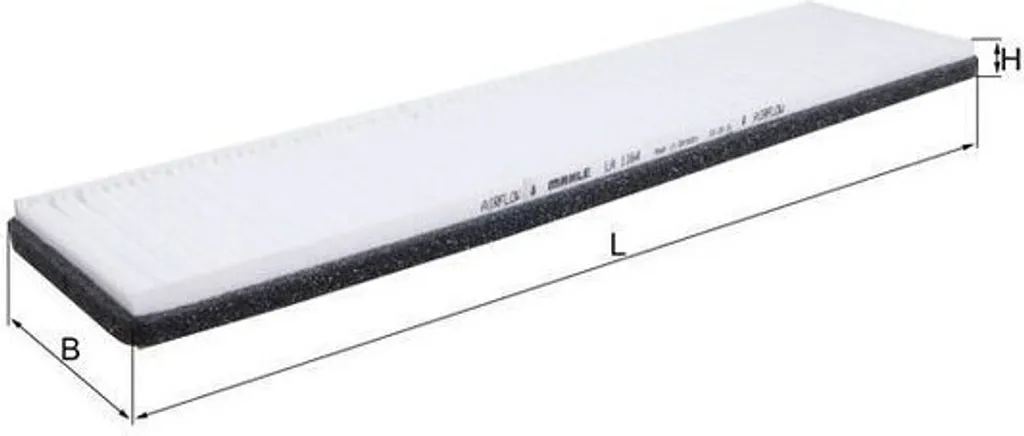 Filtre à pollen de rechange MAHLE LA 1164 pour bus IRISBUS AGORA