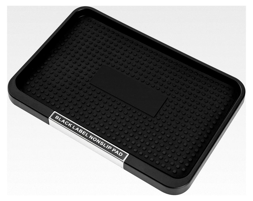 Armaturenbrett Matte rutschfest 16,8x11,5 cm für Fahrzeug Aufbewahrung Halterung für Parfüm, Telefon, Schlüssel, GPS, Sonnenbrille, Schwarz