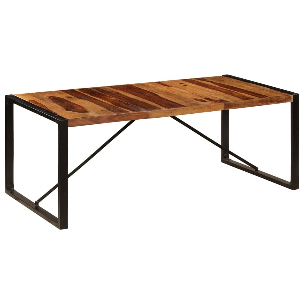 The Living Store Esstisch 200 x 100 x 75 cm Massivholz