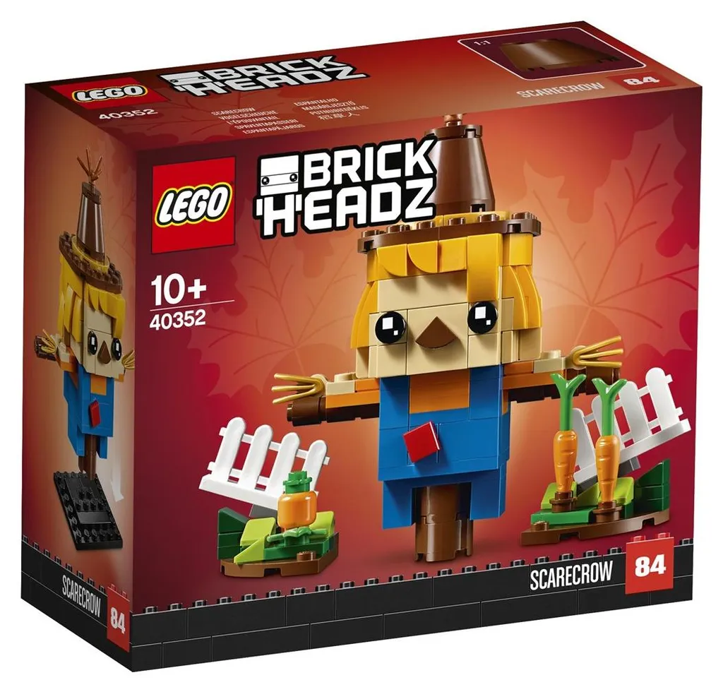 Cadeau Automne LEGO BrickHeadz 40352 Épouvantail : Déco de Fête Idéale