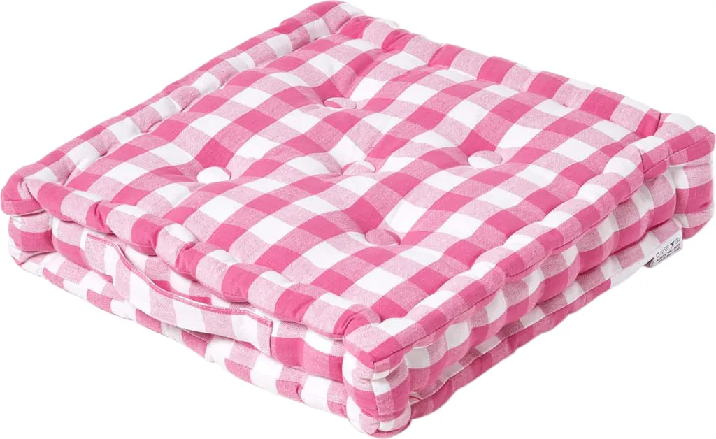 Homescapes Cuscino Arredo 50x50 Rosa a Quadretti: Stile Country Moderno