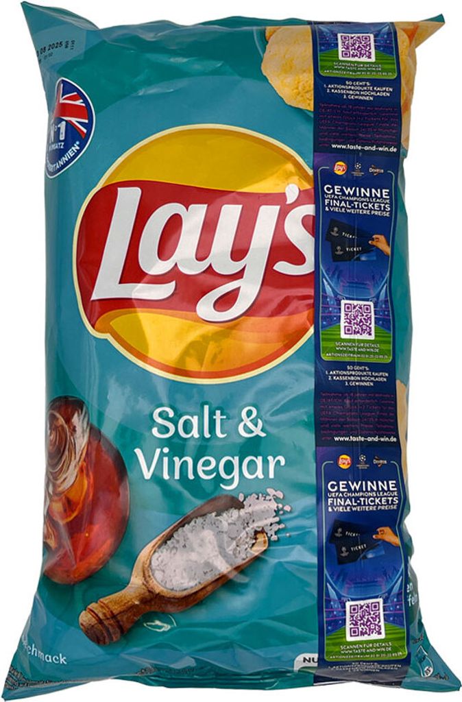 Lay's Salt & Vinegar Kartoffelchips 150g Beutel Produktbild 