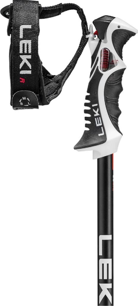 Leki Bold Lite S Dark Anthracite/Black/Bright Red 110 cm Ski-Stöcke