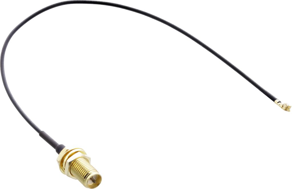InLine WLAN Adapterkabel, R-SMA Buchse auf U.FL Stecker, 0,2m, für AVM FritzBox, 0,2 m
