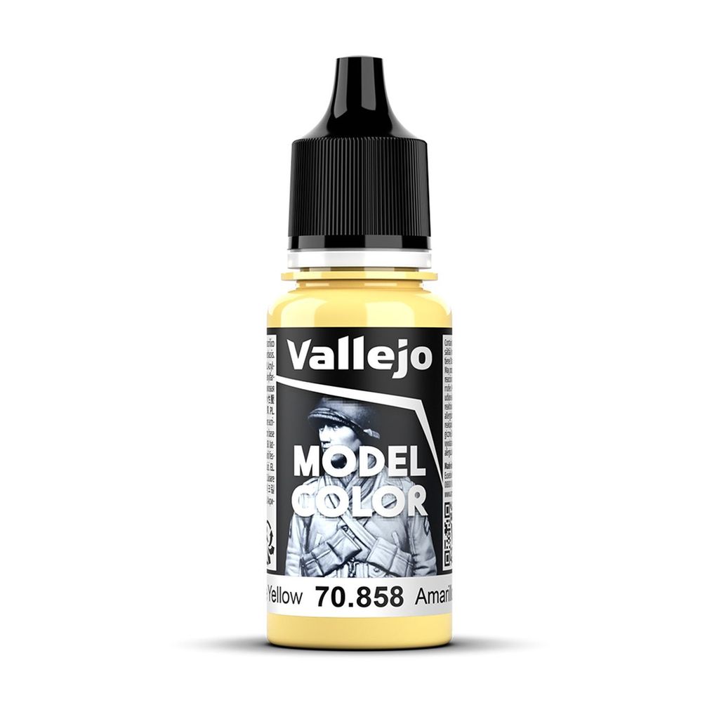 Vallejo 70.858, Gelb, Acrylfarbe, Flüssigkeit, 17 ml, 1 Produktbild 