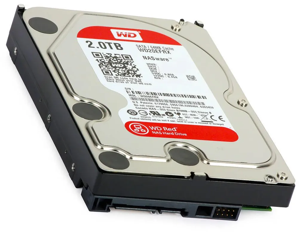 WD RED 2 To WD20EFRX : Disque Dur NAS Robuste avec Technologie NASware