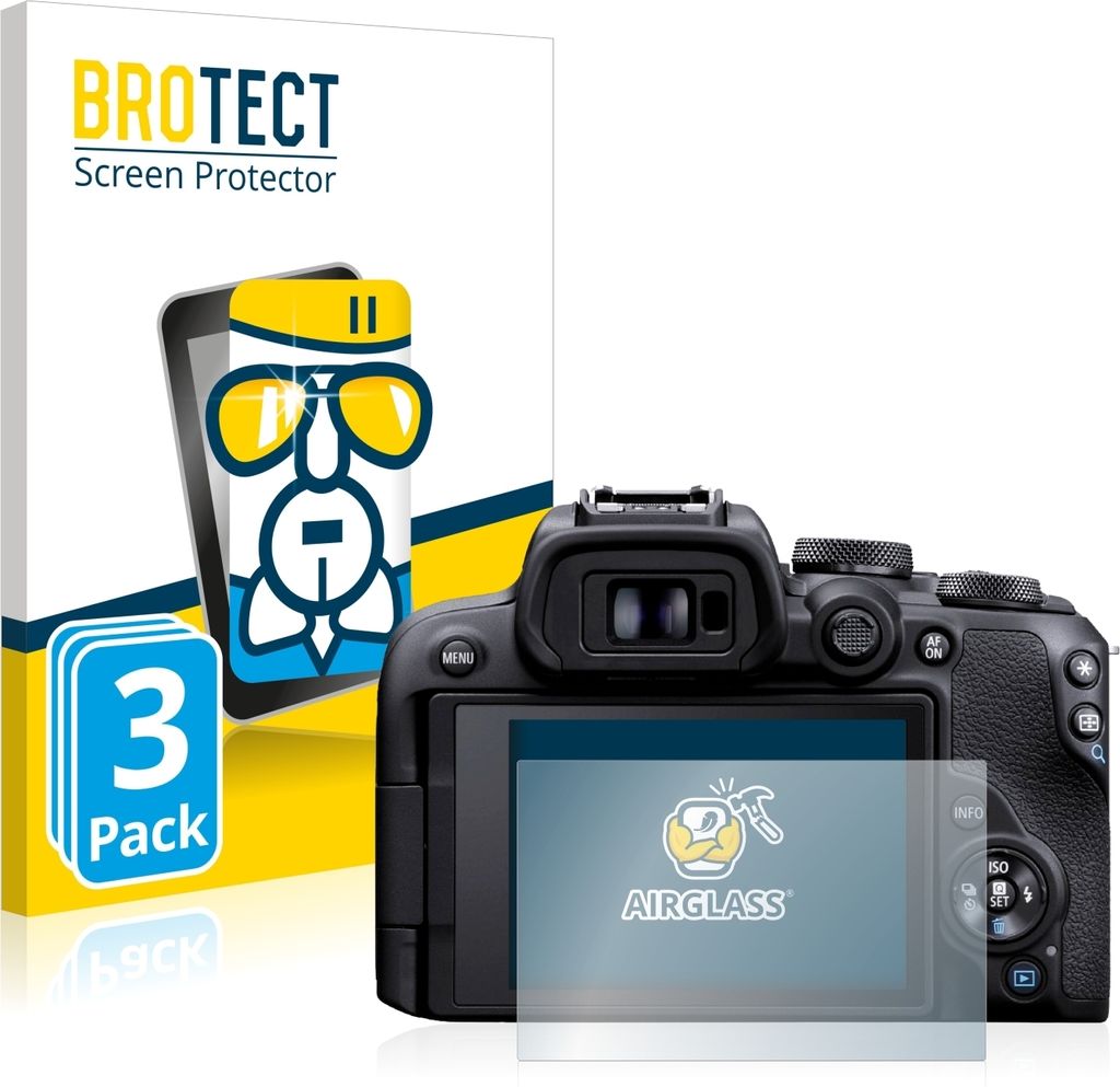 3x BROTECT Schutzglas für Canon EOS R10 Schutzfolie Panzer Folie Glas Display Schutz klar
