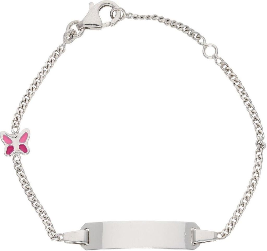 JuwelmaLux Kinder Gravurarmband Silber 925 Schmetterling JL10-03-1005 14 cm