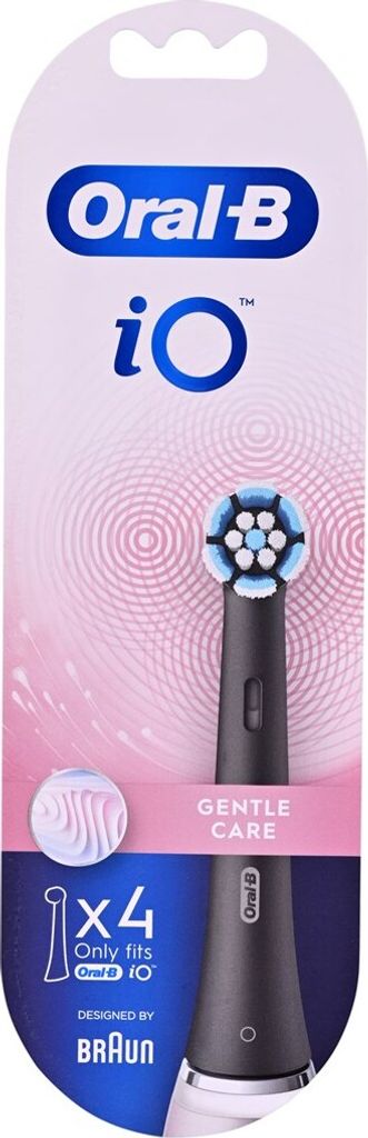 Braun Oral-B IO Gentle Care Schwarz Ersatzbürsten 4er Pack Produktbild 4